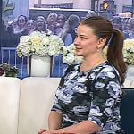 Lo Bosworth’s floral mesh top and skirt on Today