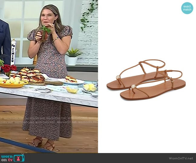 Loeffler Randall Lara Strappy Sandals worn by Caroline Chambers on Today