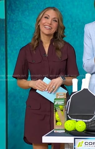 Lori’s brown utility dress on Good Morning America