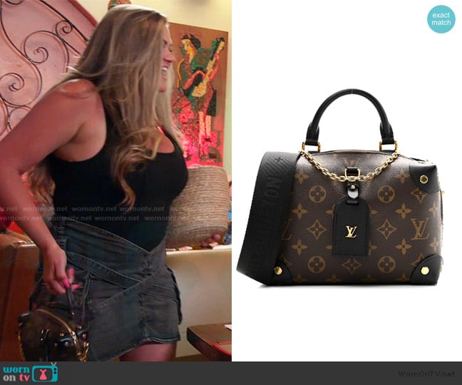 Louis Vuitton Monogram Petite Malle Souple Blac worn by Brittany Cartwright on The Valley