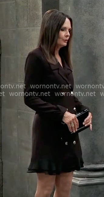 Lucy’s black blazer dress on General Hospital