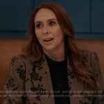 Maddie's brown floral blazer on 9-1-1