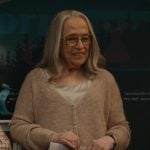 Madeline’s beige knit cardigan on Matlock