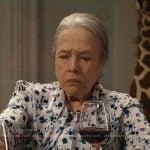 Madeline’s white floral print blouse on Matlock