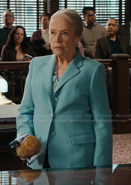 Madeline's light blue three button blazer on Matlock