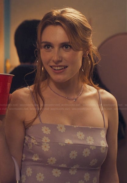 Madison's floral print mini dress on XO Kitty