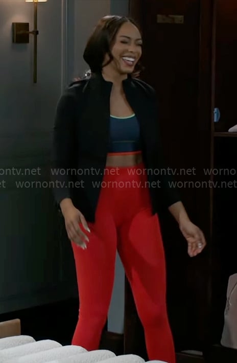 Madison’s sports bra on Beyond the Gates