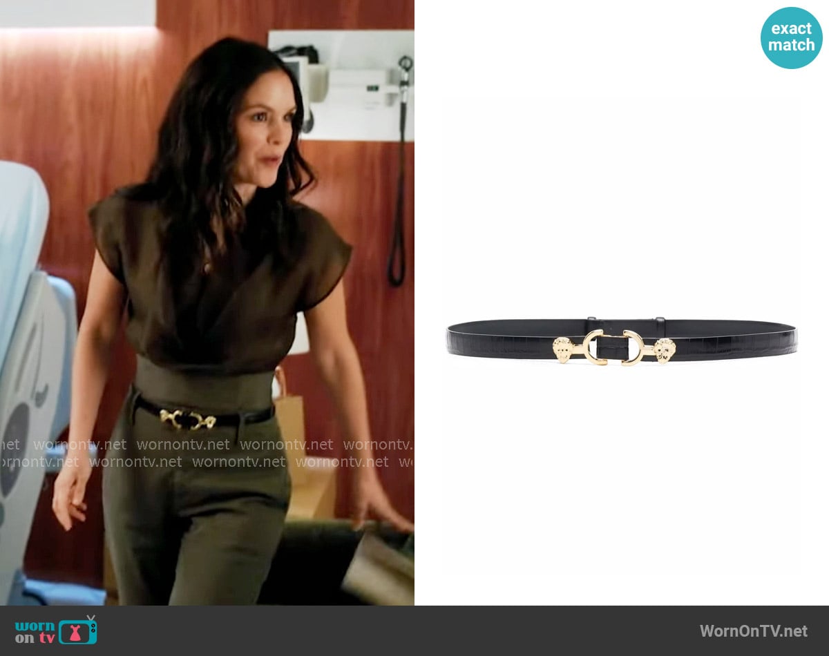 Maje Lion Head Belt worn by Charlie (Rachel Bilson) on Scrubs