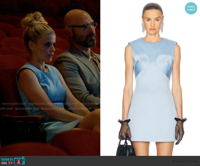 Marc Jacobs Seamed Up Satin Dress worn by Nancy (Kate Mara) on Imperfect Women