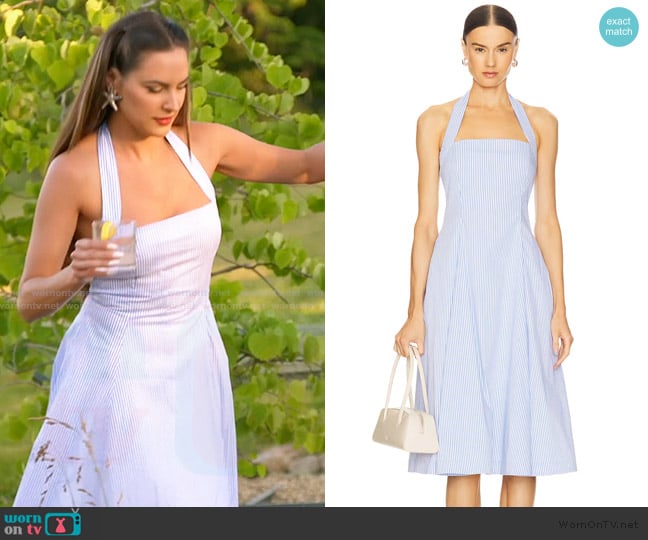 Marianna Skye Midi Dress by L'Academie worn by Kelsey Swanson on The Real Housewives of Rhode Island