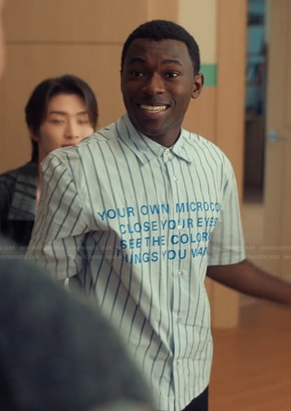 Marius's striped shirt on XO Kitty