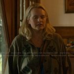 Mary’s green floral embroidered shirt on Imperfect Women