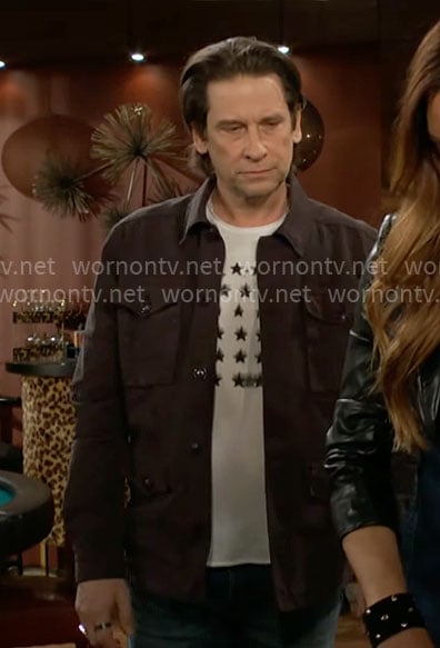 Matt’s star graphic tee on The Young and the Restless