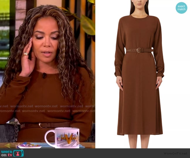 Max Mara Mstzerbino Dress worn by Sunny Hostin on The View
