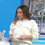 Melissa’s white layered sweater on Today