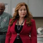 Melissa’s red blazer on Abbott Elementary