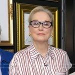 Meryl Streep's striped button down shirt on Good Morning America