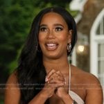 Mia’s beige strappy confessional top on Summer House