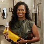 Mia’s green leather mini dress on Summer House