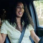 Mia’s yellow shirred top and short set on Summer House