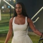Mia’s white square neck mini dress on Summer House