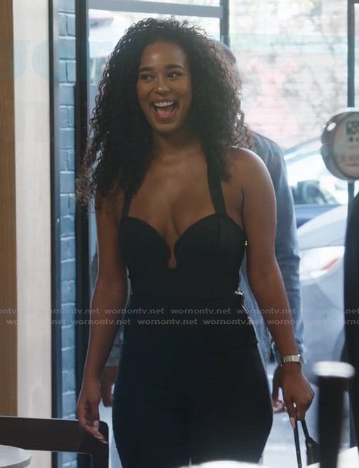 Mia’s black sleeveless dress on Summer House
