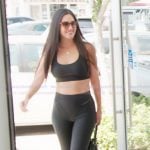 Michelle’s black sports bra and leggings on The Valley