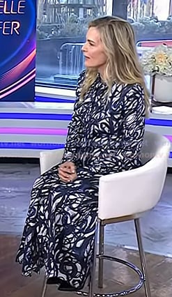 Michelle Pfeiffer’s abstract print dress on Today