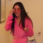 Michelle's pink zip hoodie and mini skirt on The Valley