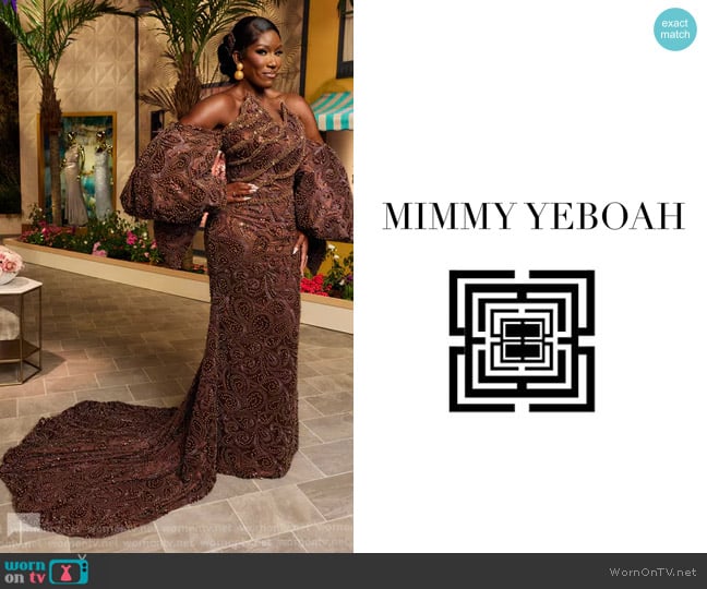 Mimmy Yeboah custom made worn by Bozoma Saint John on The Real Housewives of Beverly Hills