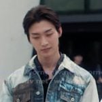 Min’s patchwork denim jacket on XO Kitty