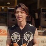 Min Ho’s black embroidered knit vest on XO Kitty