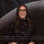 Savannah’s black star print top on NBC News Daily