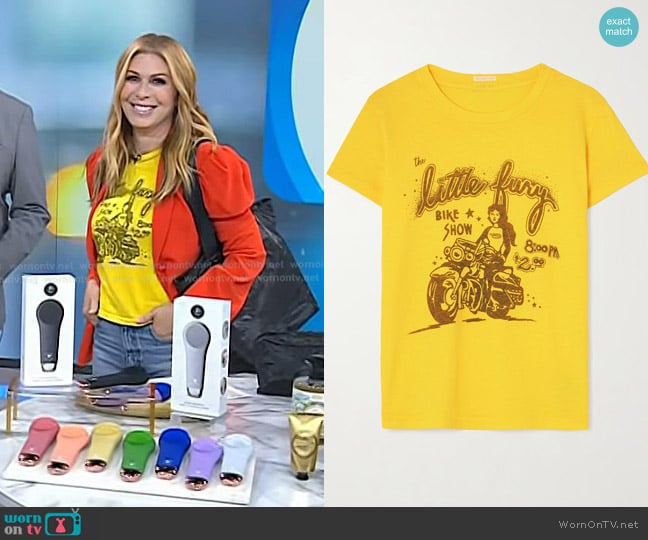 Mother The Boxy Goodie Goodie Tee worn by Jill Martin on Today