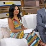 Dr. Tara Narula's multicolor stripe ribbed dress on Good Morning America