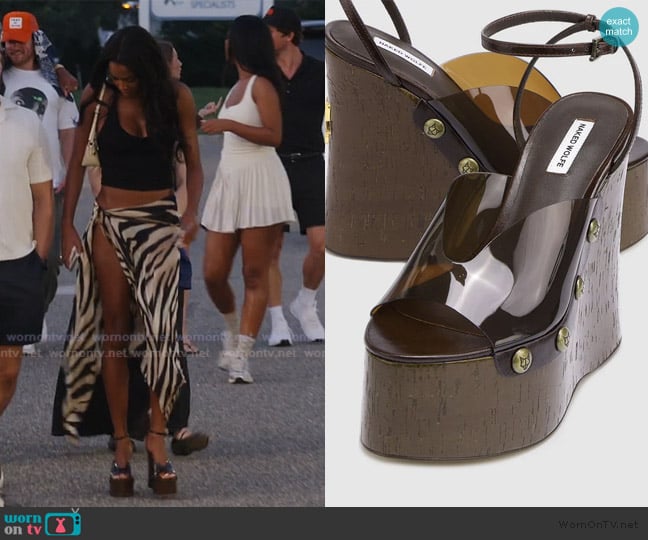 Naked Wolfe Tiger Lilly Brown worn by Ciara Miller on Summer House