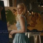 Nancy’s blue knit mini dress on Imperfect Women