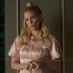 Nancy’s pink zip front dress on Imperfect Women