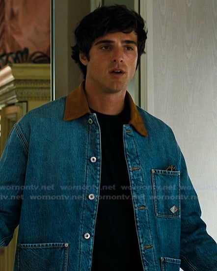 Nate’s denim jacket on Euphoria