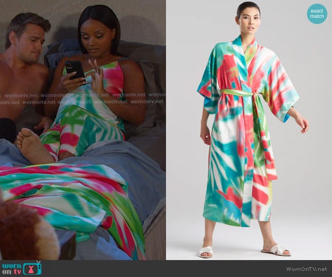Chanel’s printed robe on Days of our Lives