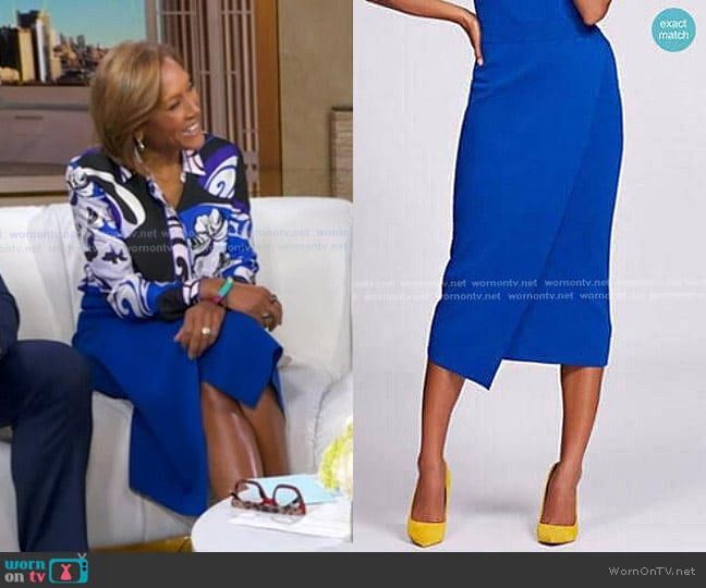 New York & Company Knit Pencil Skirt - Gabrielle Union Collection worn by Robin Roberts on Good Morning America