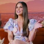 Nia’s floral applique confessional dress on The Valley