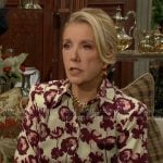 Nikki’s flower print shirtdress on The Young and the Restless