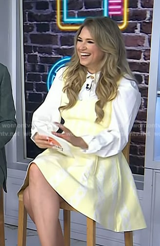 Nikki Novak's yellow mini dress on Today