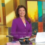 Norah O’Donnel’s purple suit on CBS Mornings