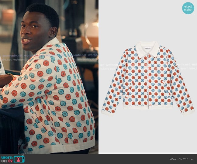 NouNou Print Blouson worn by Marius (Sule Thelwell) on XO Kitty