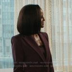 Olympia’s burgundy suit on Matlock