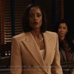 Olympia’s khaki double breasted blazer on Matlock