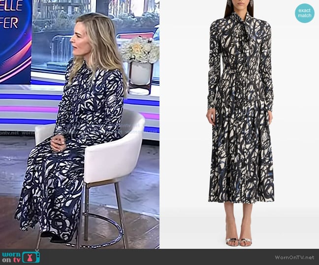 Michelle Pfeiffer’s abstract print dress on Today