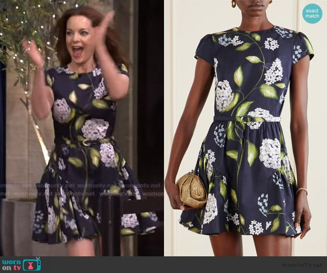 Kimberly’s floral mini dress on Live with Kelly